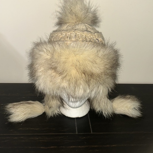 Starling Faux fur trapper hat knitted - Picture 1 of 14